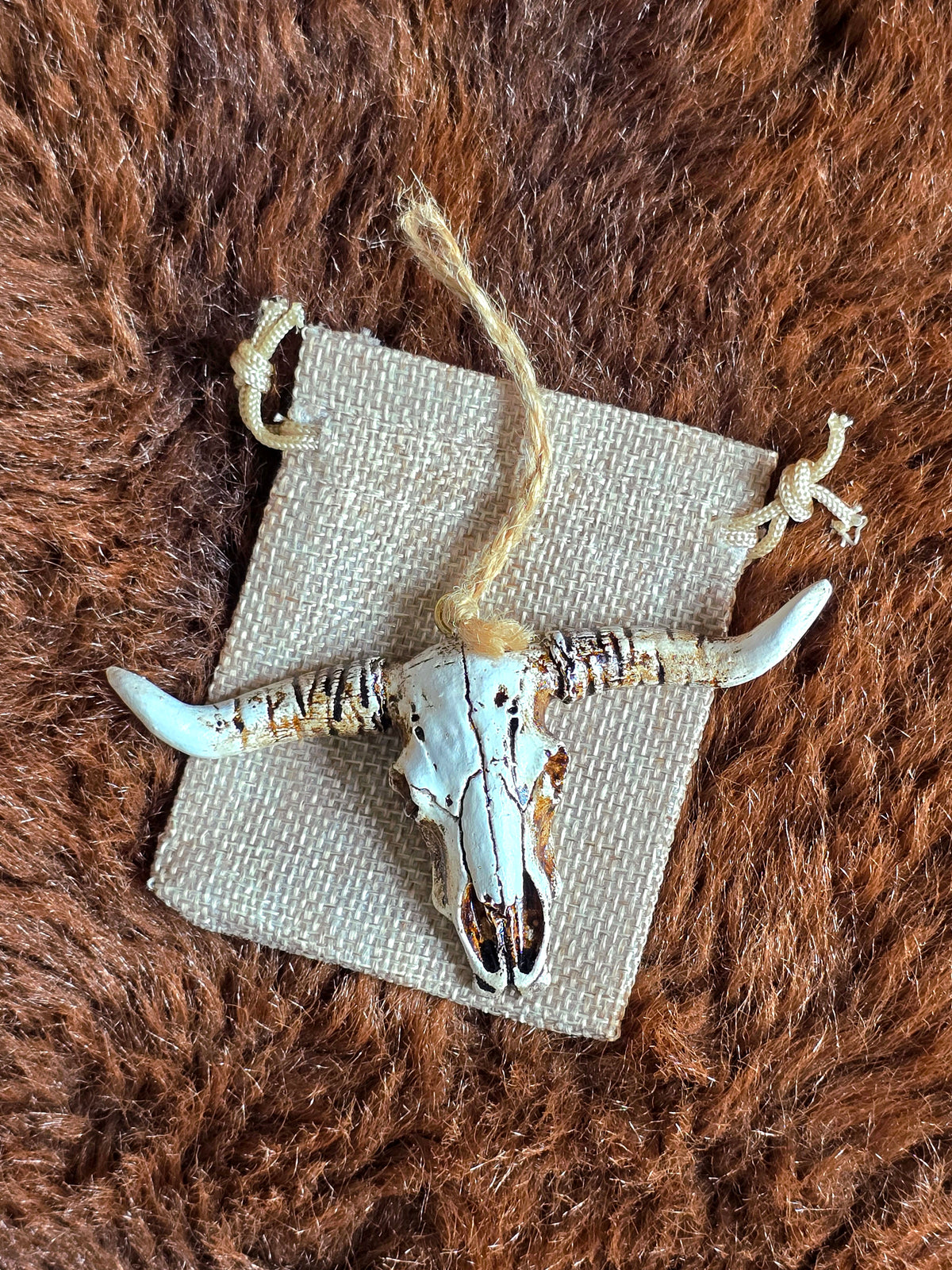 Longhorn Skull Ornament