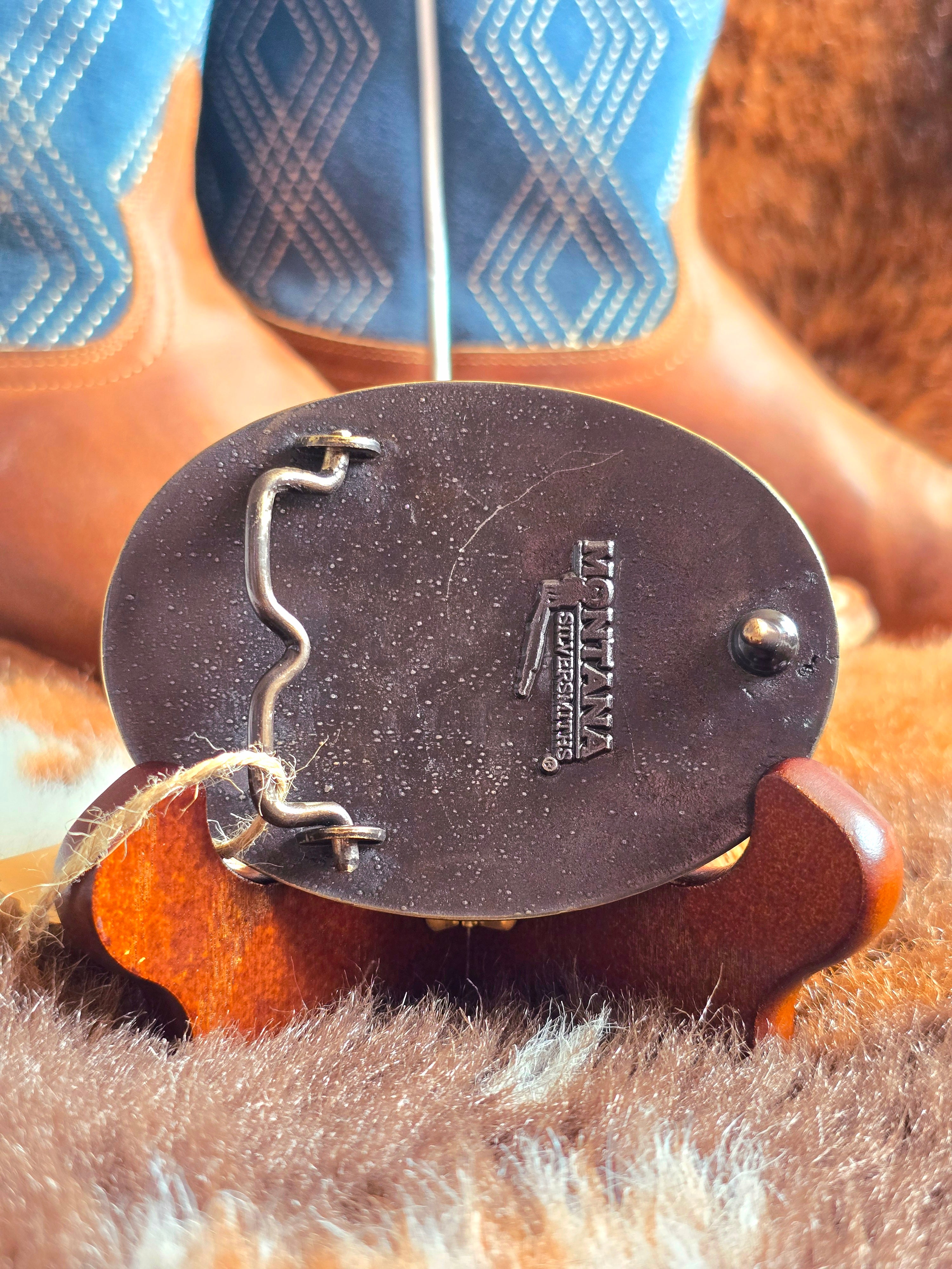 Montana Silversmiths Wyoming Belt Buckle