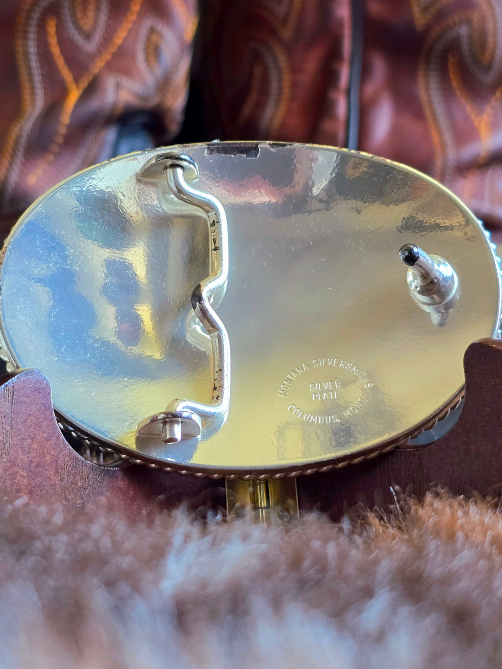 Montana Silversmiths Aztec Silver & Gold Buckle