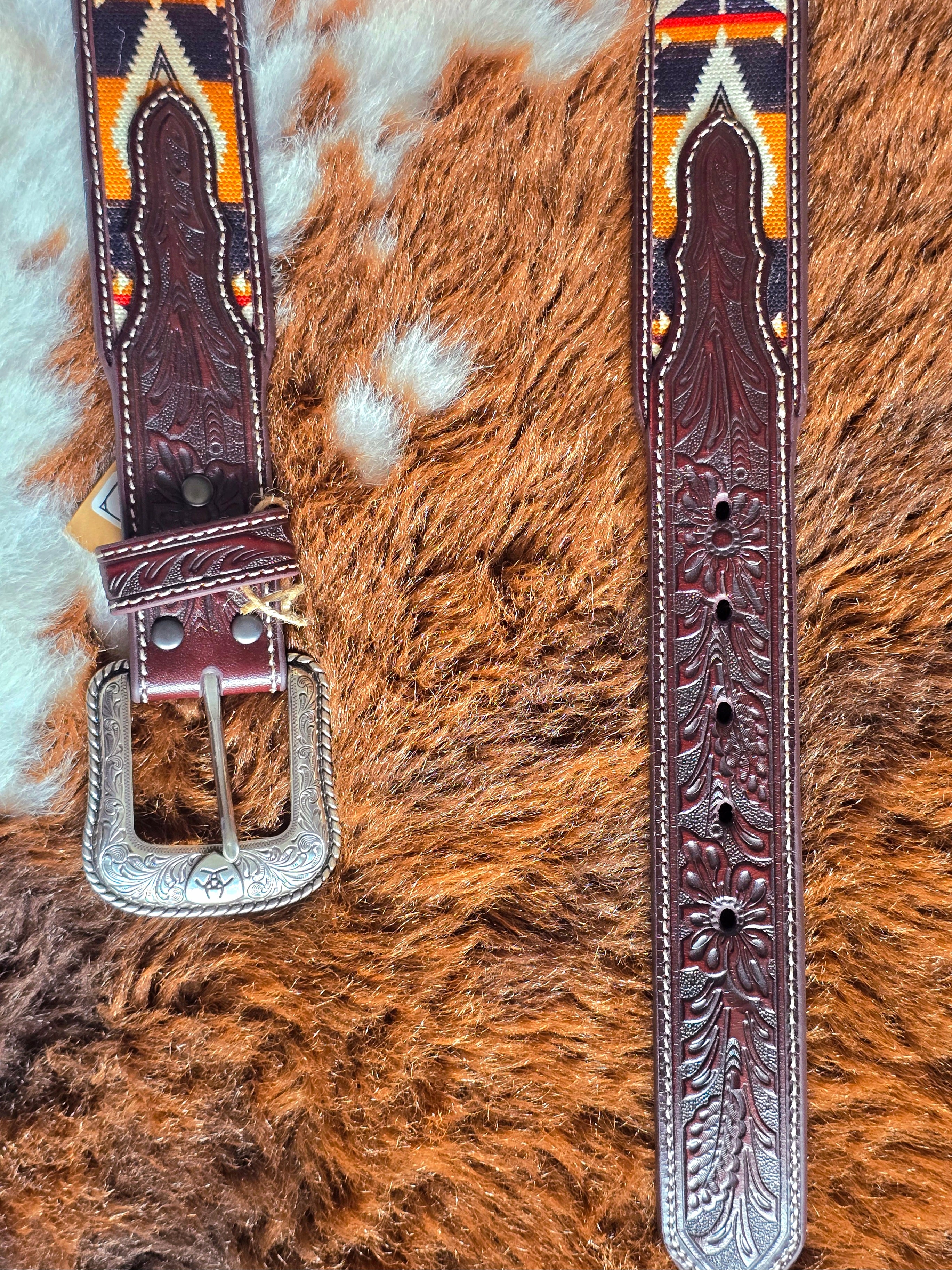Ariat Floral Inlay Belt