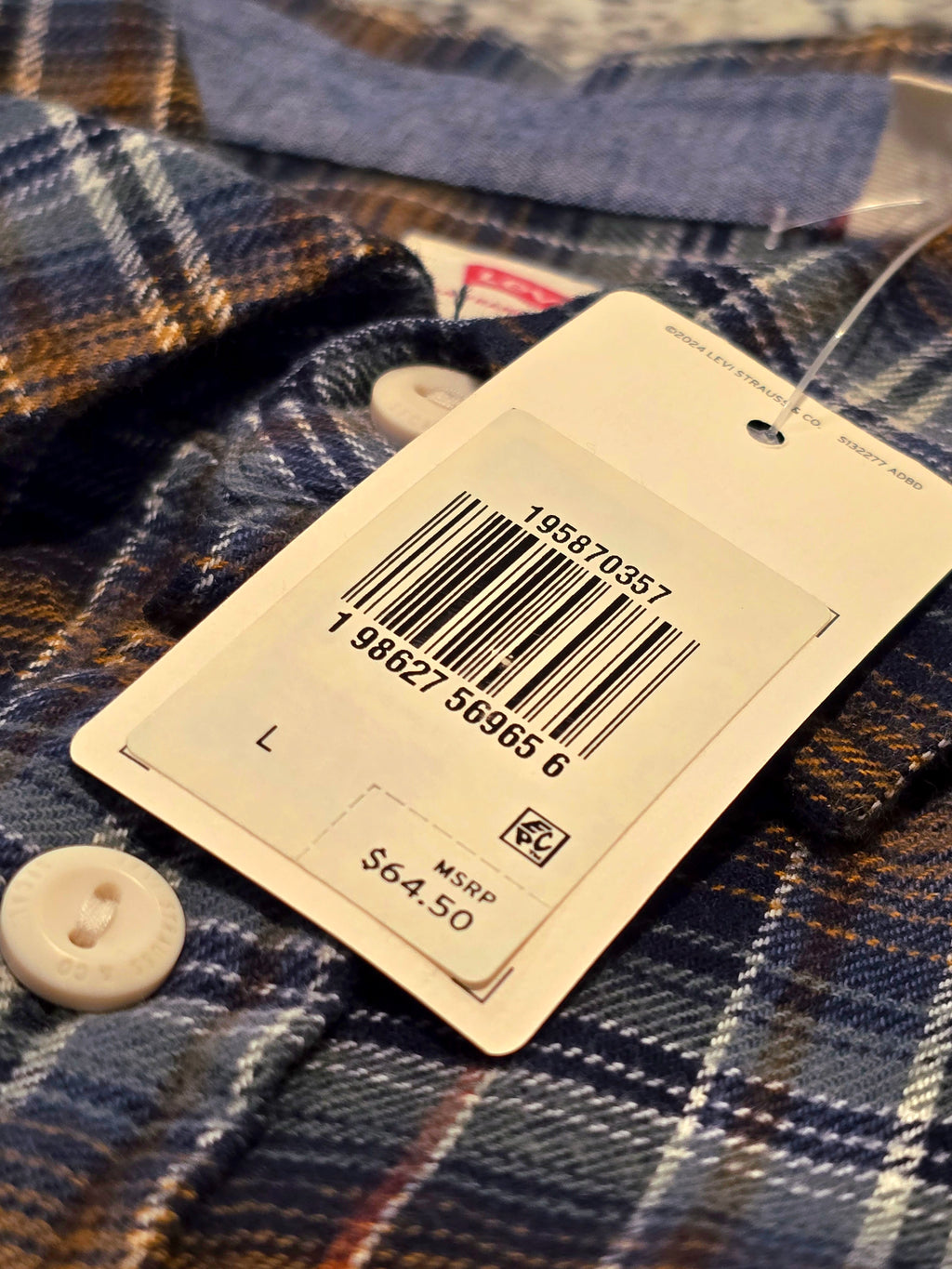 Levi's Men's Classic Worker Flannel Shirt.