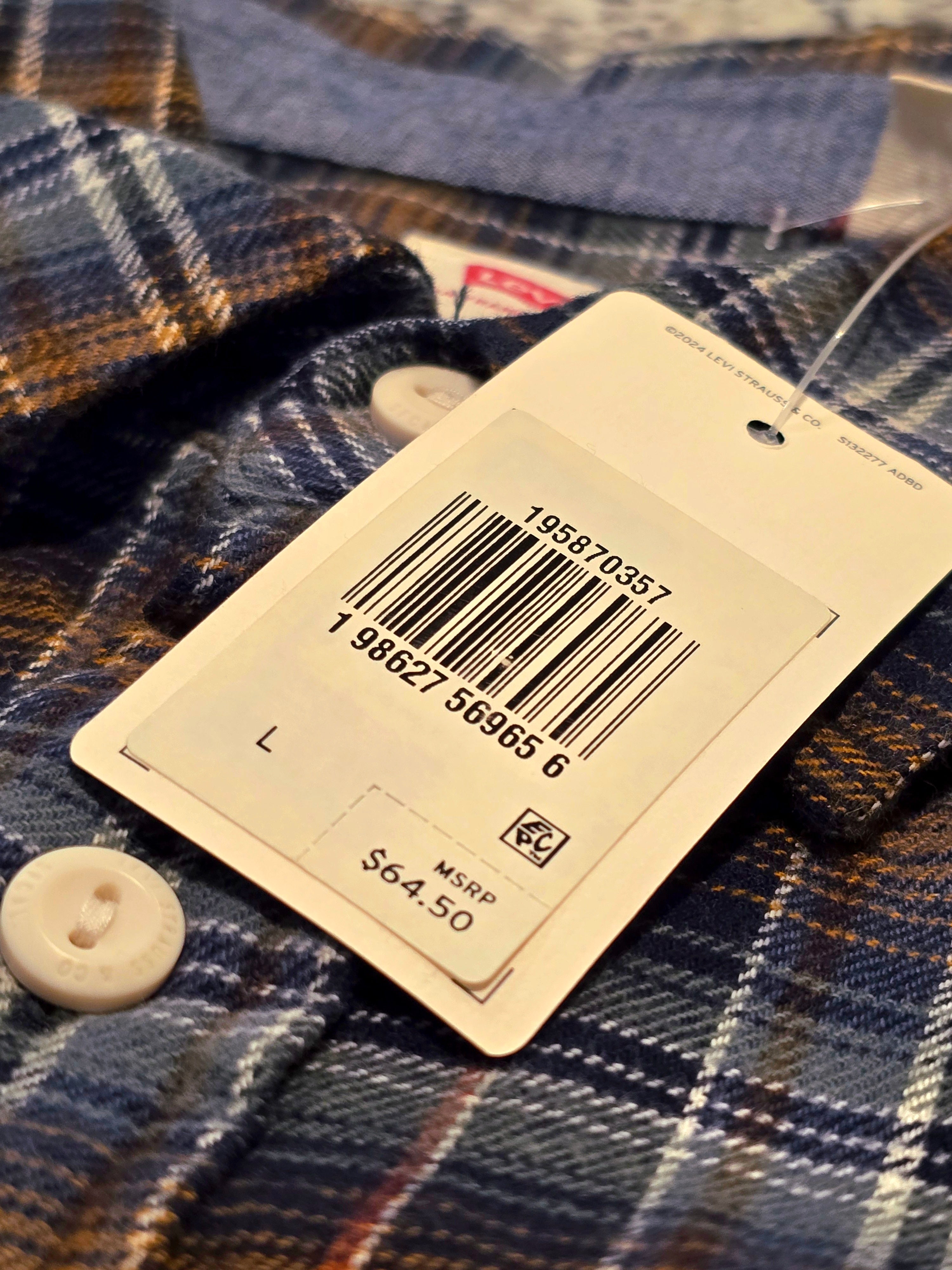 Levi's Men's Classic Worker Flannel Shirt.