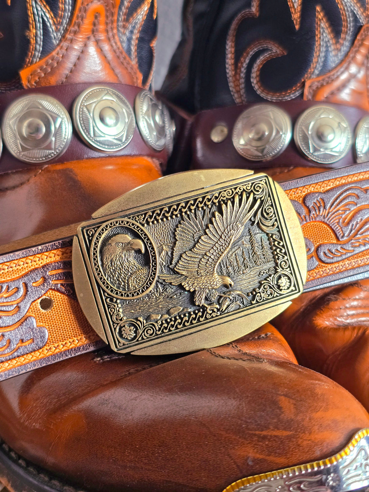 Brass Eagle Award Design Medals Belt Buckles Fast Edition Eagle