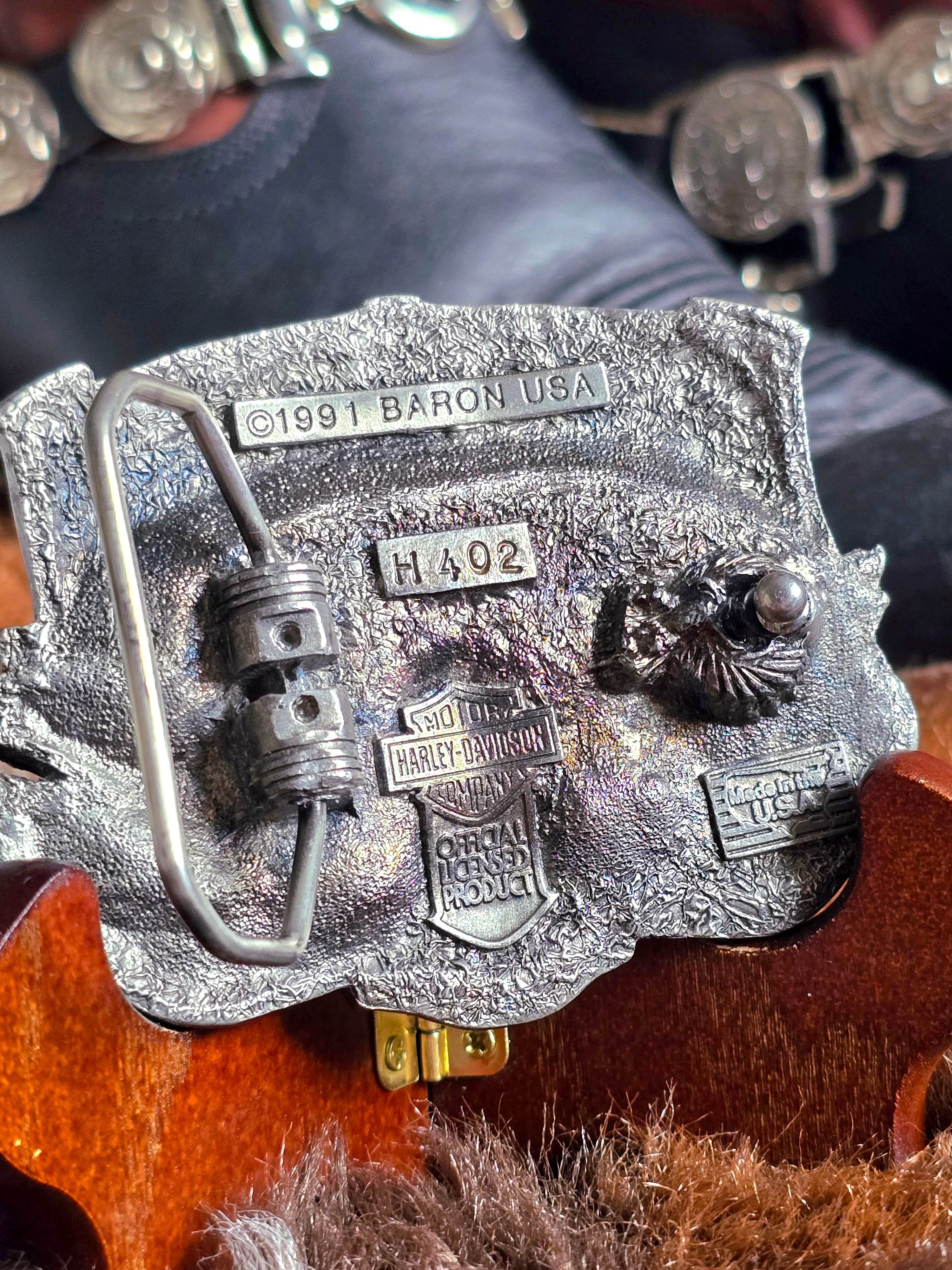 Harley Davidson Pewter Silver Belt Buckle