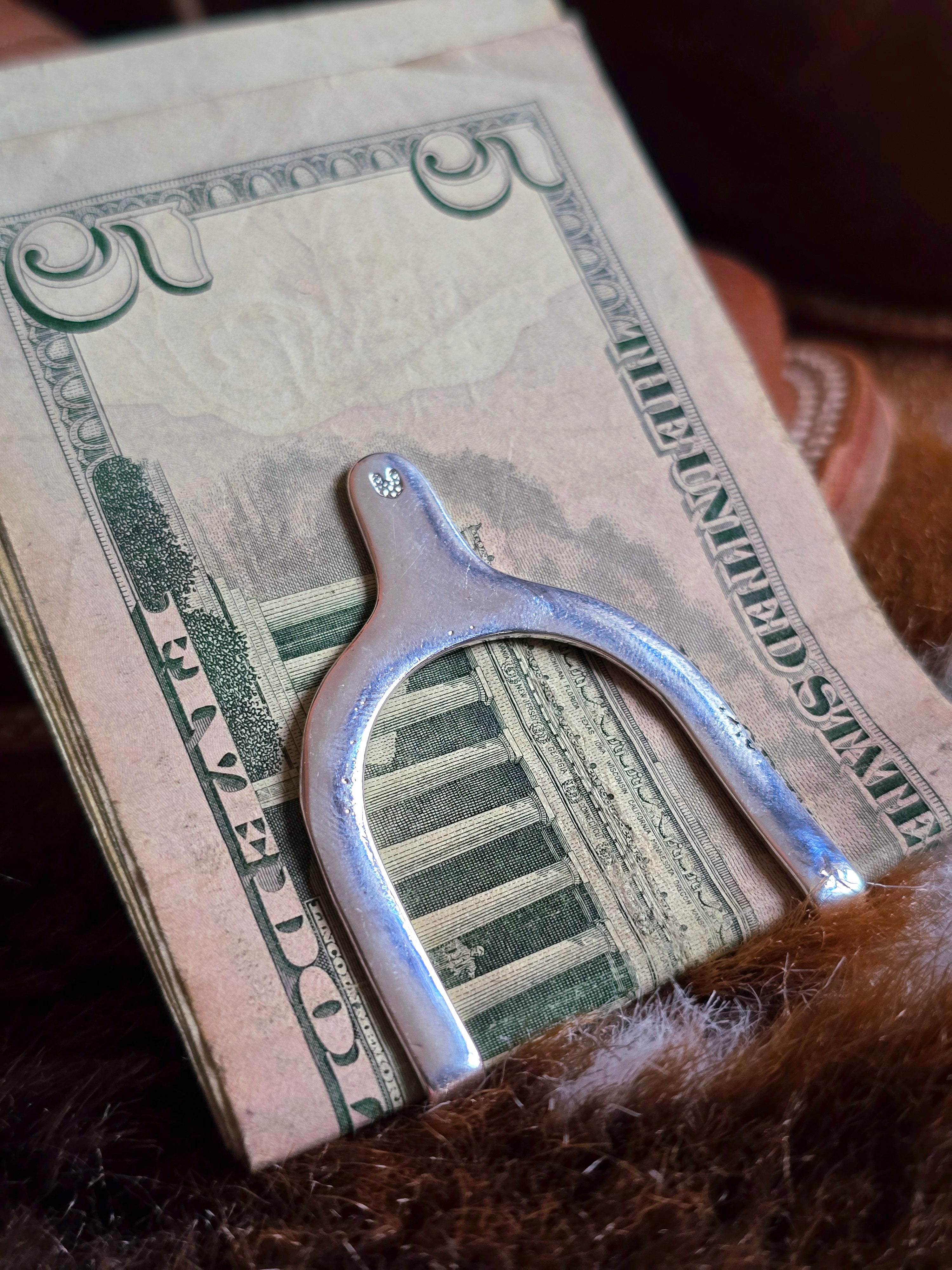 Silver Spur Money Clip