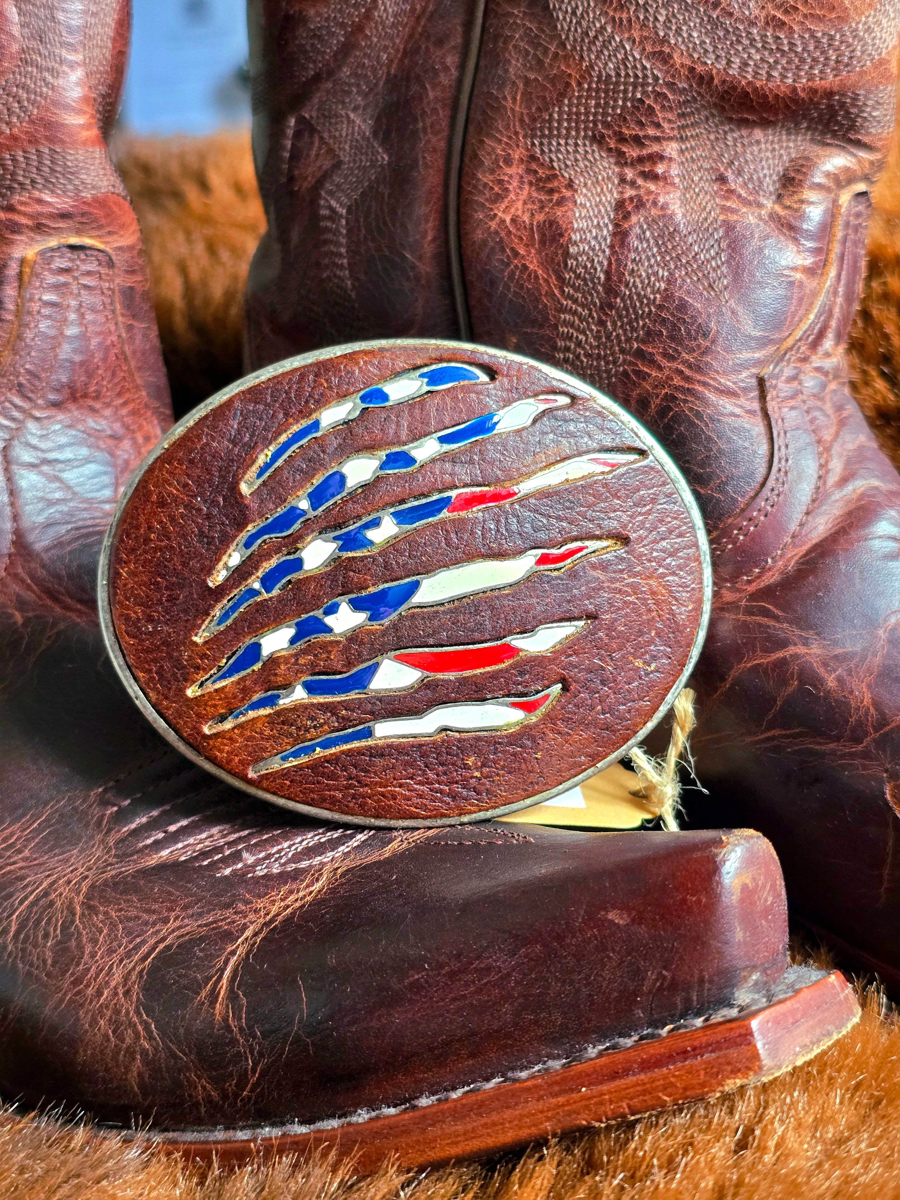 Cody James American Flag Leather Buckle