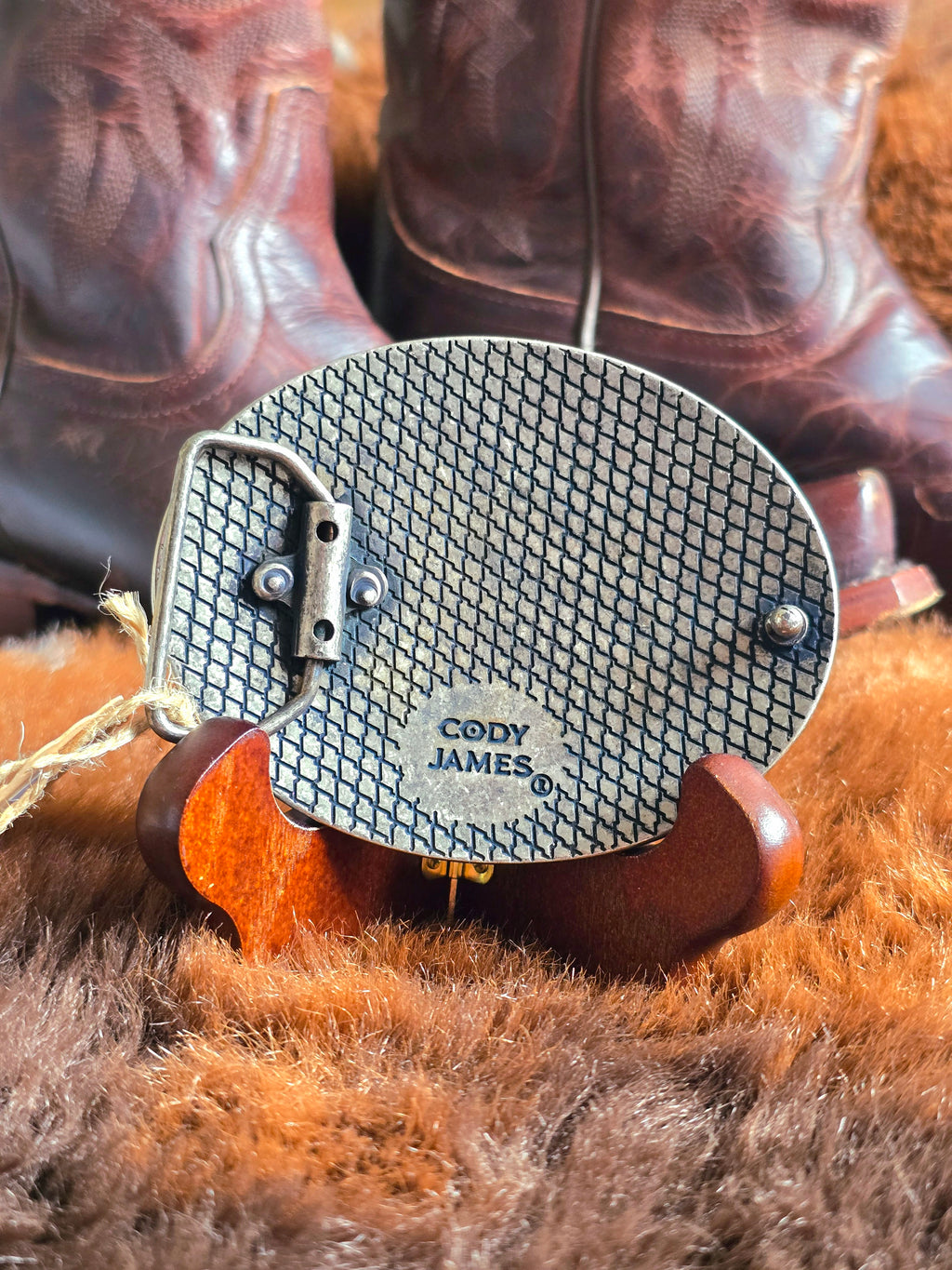 Cody James American Flag Leather Buckle