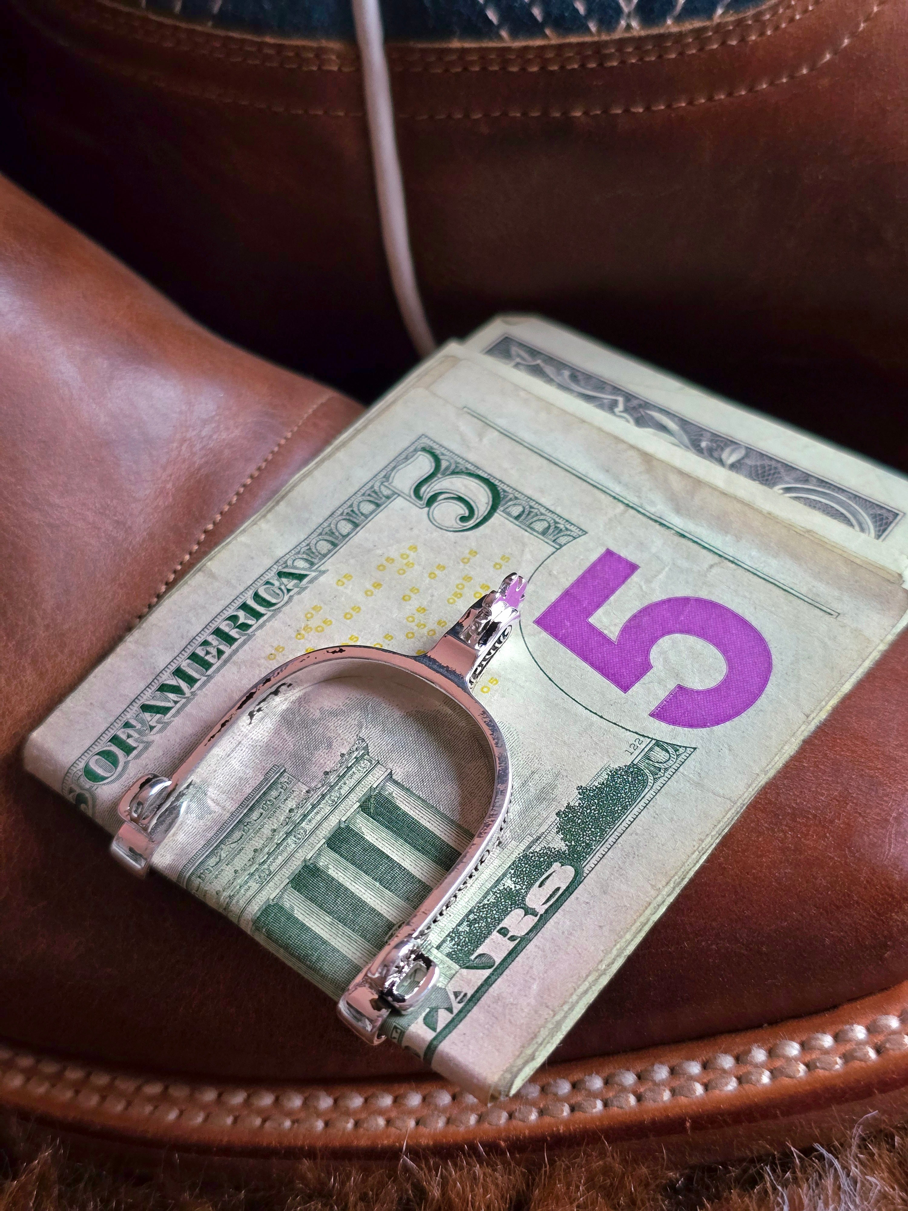Silver Spur Money Clip